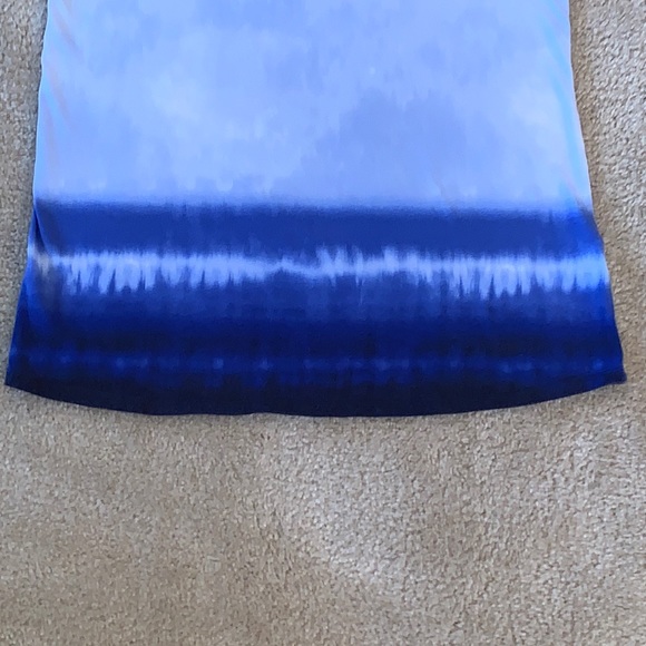 Simply Vera Vera Wang Tie-dye Tank, Size Medium, Blue - Picture 3 of 8